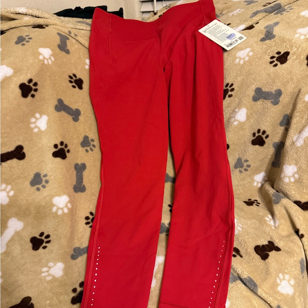 Lululemon Athletica Red Leggings